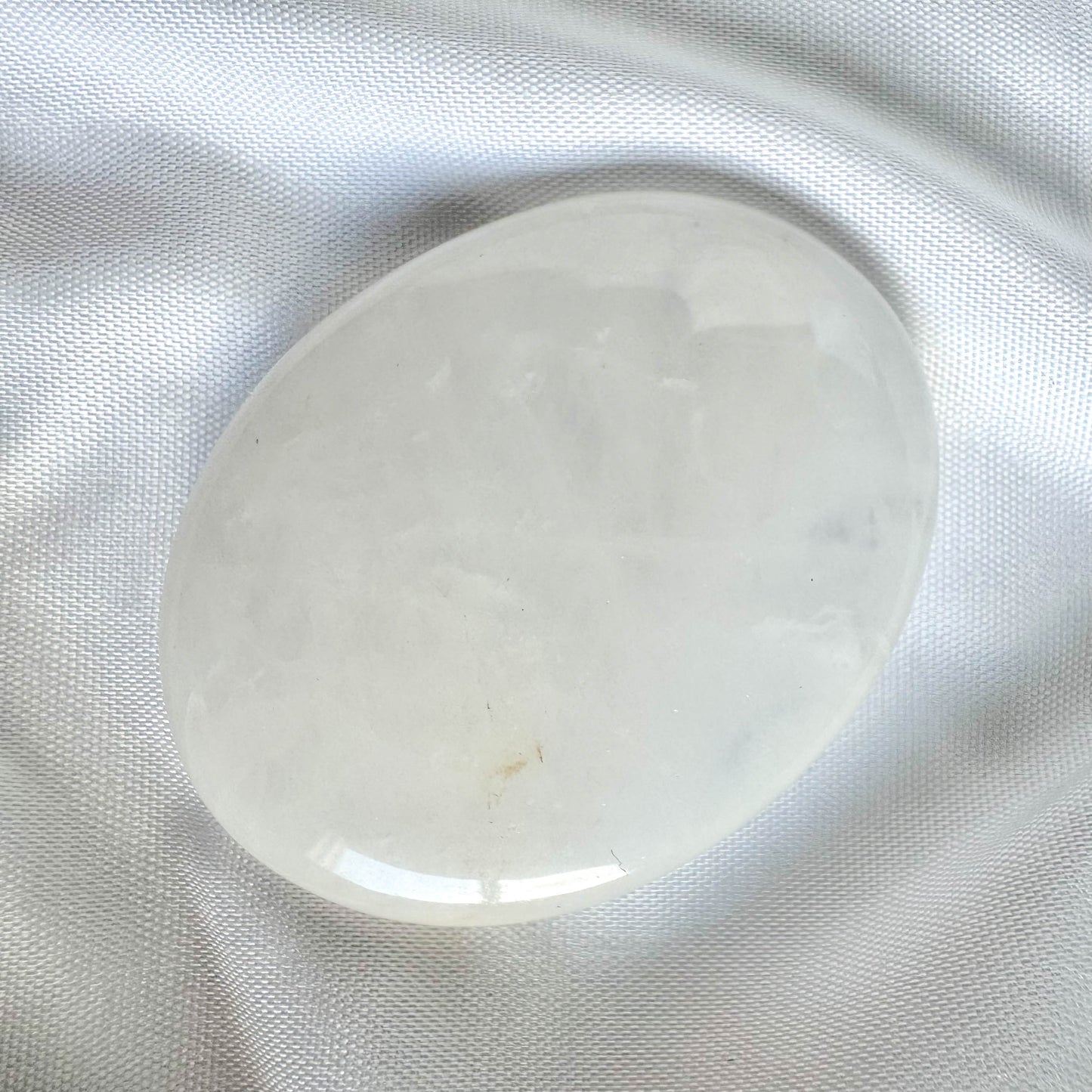 Clear Quartz - Worry Stone for Anxiety & Calm - Crystal Qi