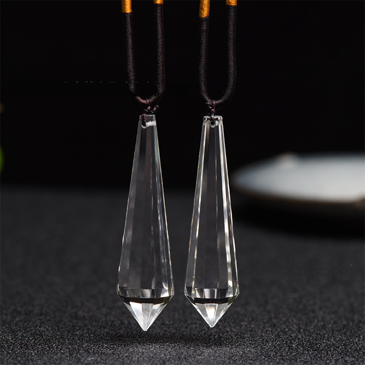 Channel Divine Energy with Our Clear Quartz Vogel Wand Necklace at Crystal Qi