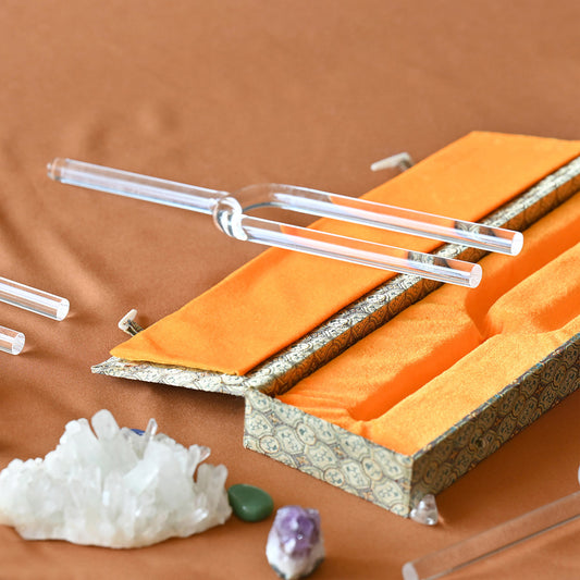 Enhance your meditation and healing practices with this complete set of crystal tuning forks, designed to bring harmony and balance to your mind, body, and spirit.