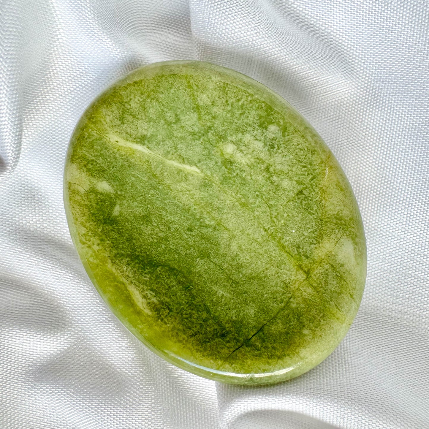 Green Jade is known for its healing and protective properties. It promotes harmony, prosperity, and emotional balance.