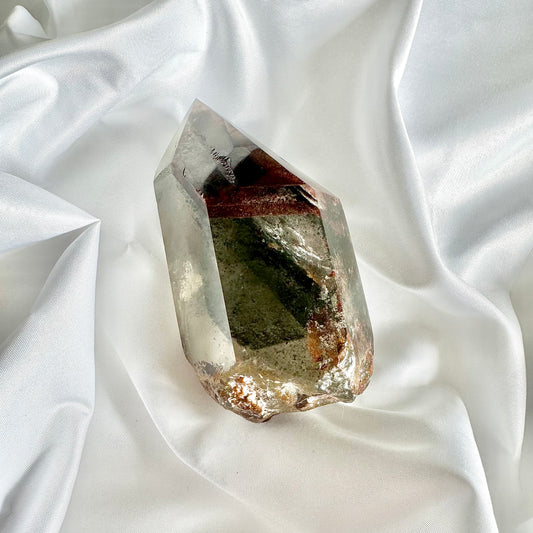 Green Phantom Quartz for Healing & Amplification- Obelisk - Type 1 - Crystal Qi