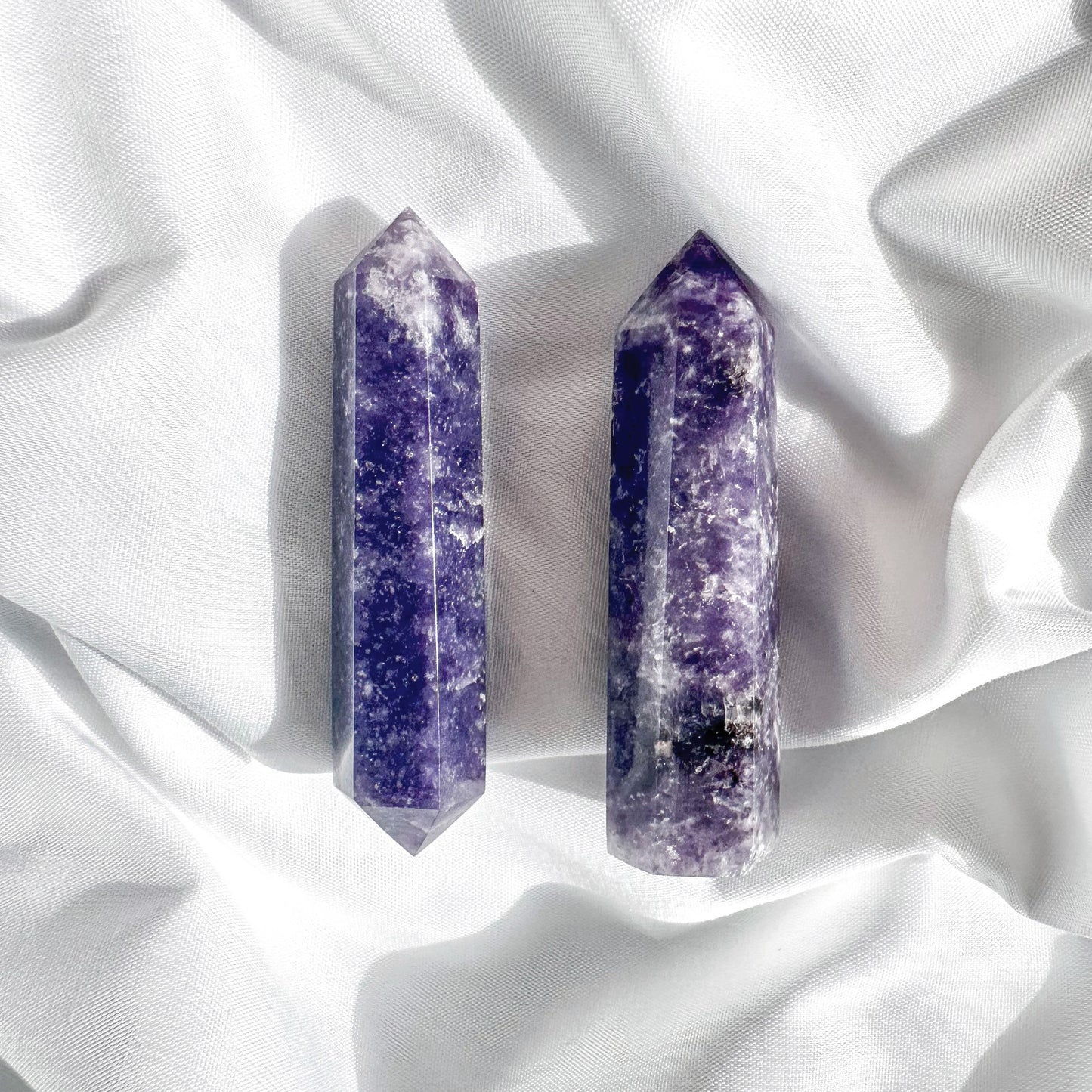 Lepidolite-Point - Best Healing Crystal Gift for Her Health - Crystal Qi