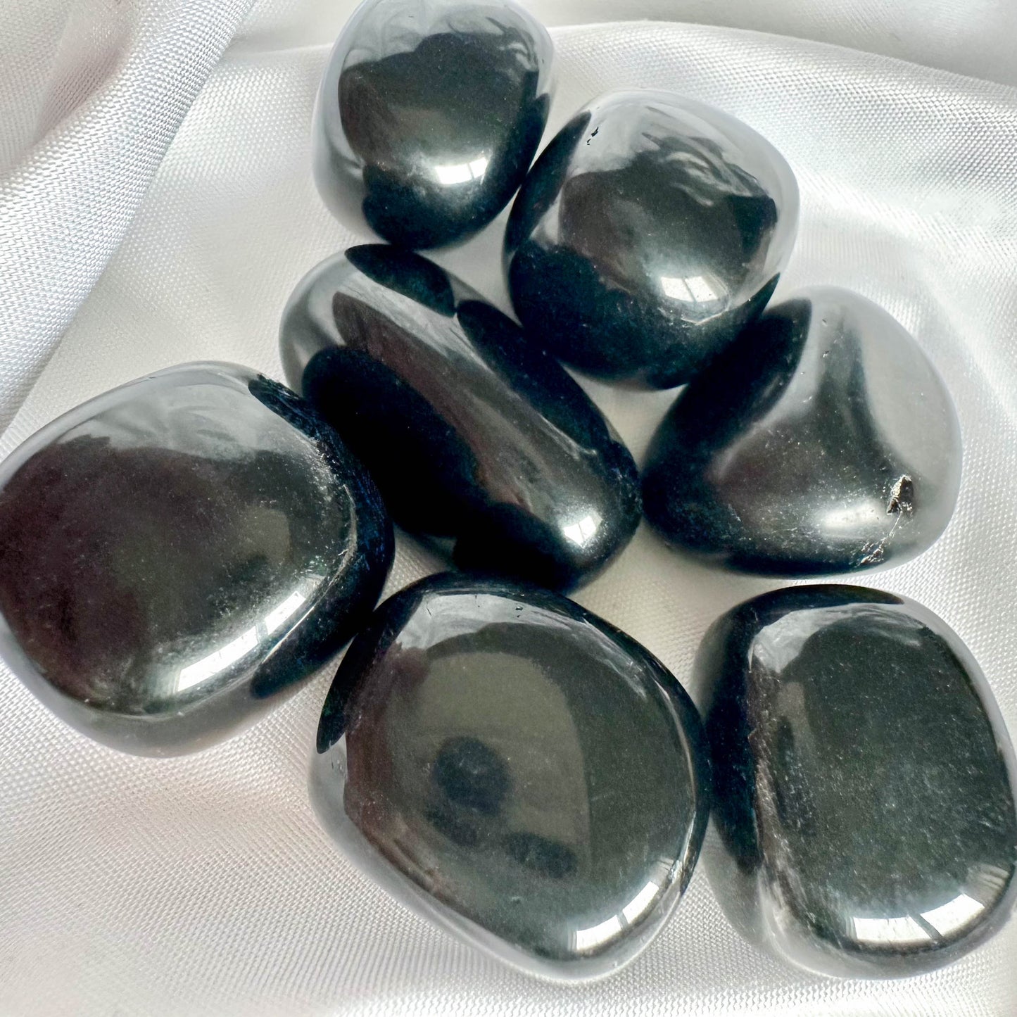 Obsidian - Tumble Stone for Grounding and Protection - Crystal Qi