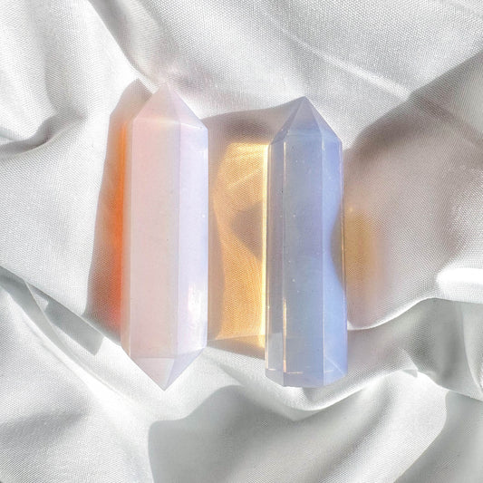 Opalite-Point - healing crystal gift for her - Crystal Qi