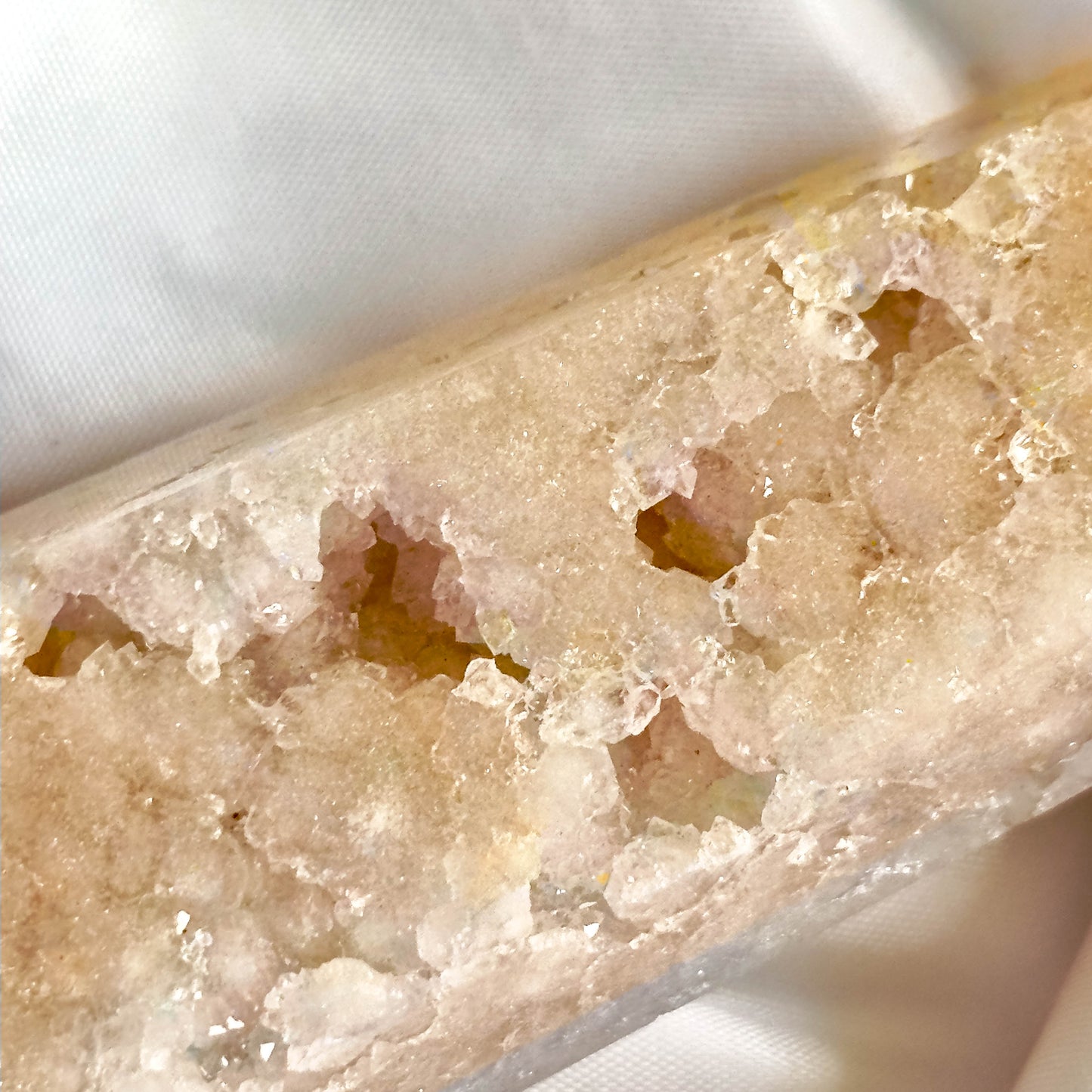 Pink Amethyst & Flower Agate - Druzy Tower - Type 8