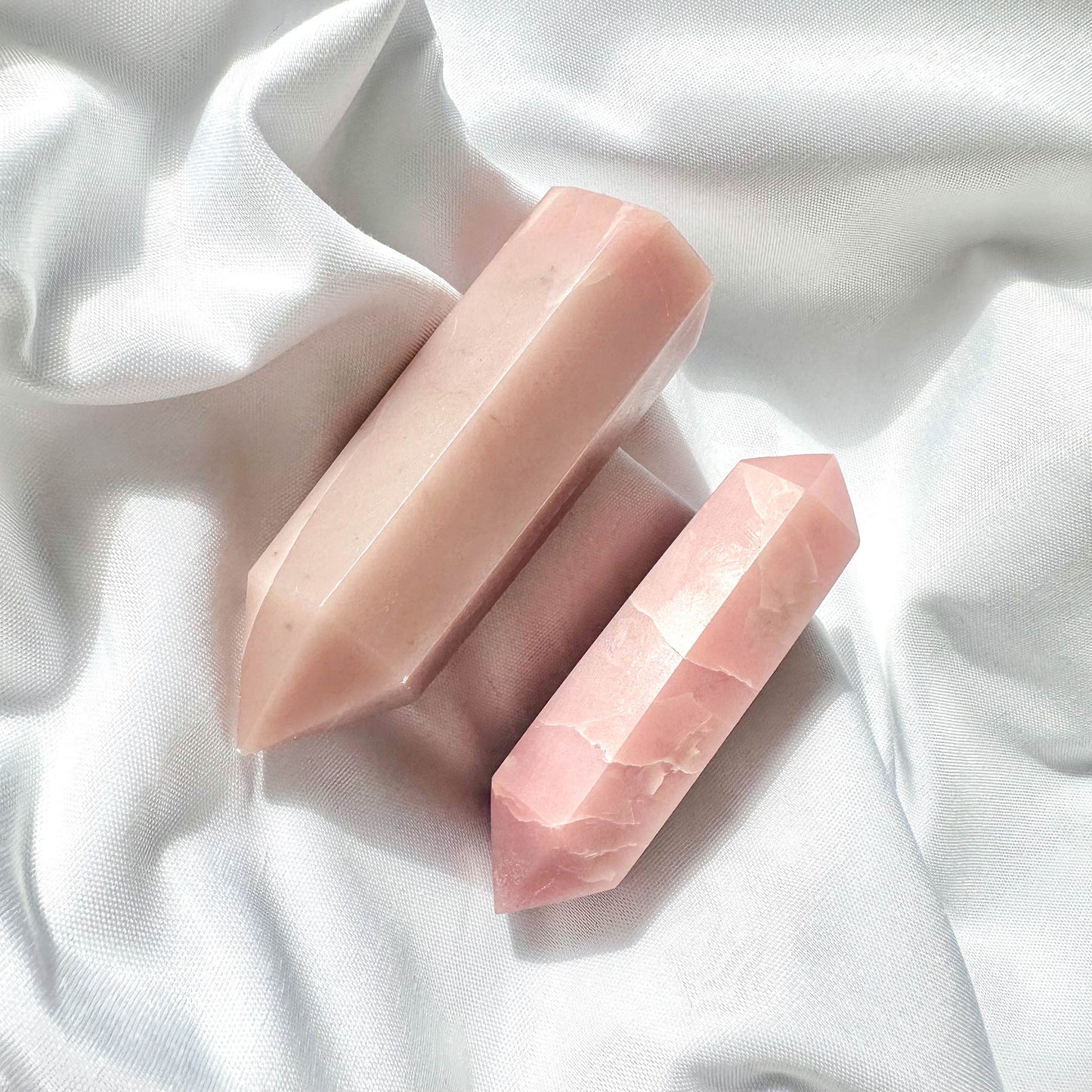 Pink Opalite - Tower - Crystal for Love - Crystal Qi
