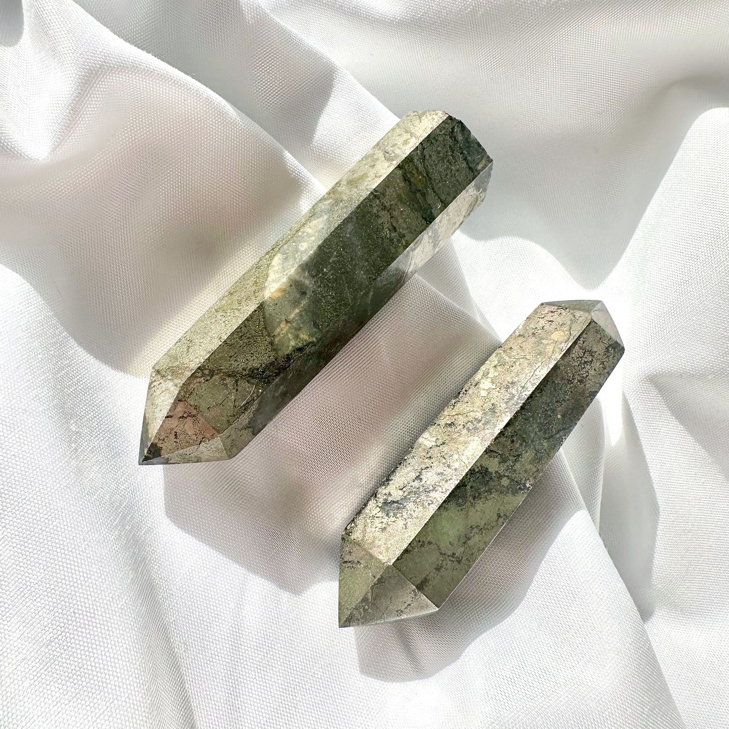 Pyrite - Tower - Crystal for Grounding & Protection - CrystalQiPyrite - Tower - Crystal for Grounding & Protection - Crystal Qi