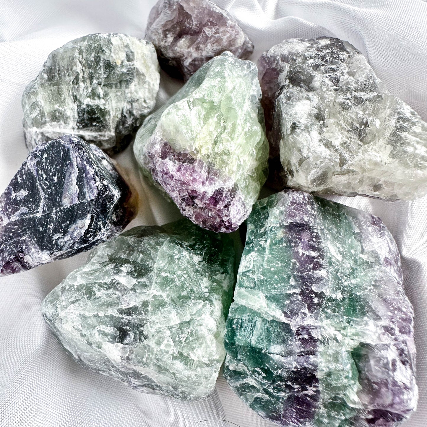 Rainbow Fluorite - Raw Crystal for Healing & Amplification - Crystal Qi