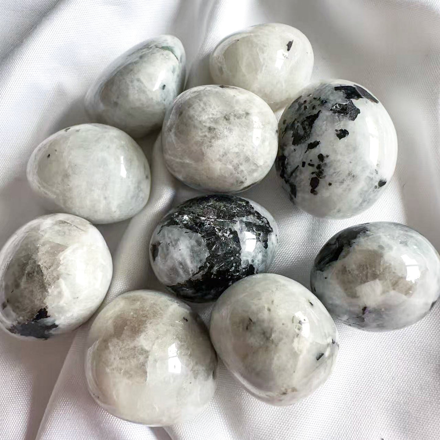 Rainbow Moonstone Tumbled Stone - Crystals for Intuition & Inner Wisdom Feminine Energy Emotional Balance