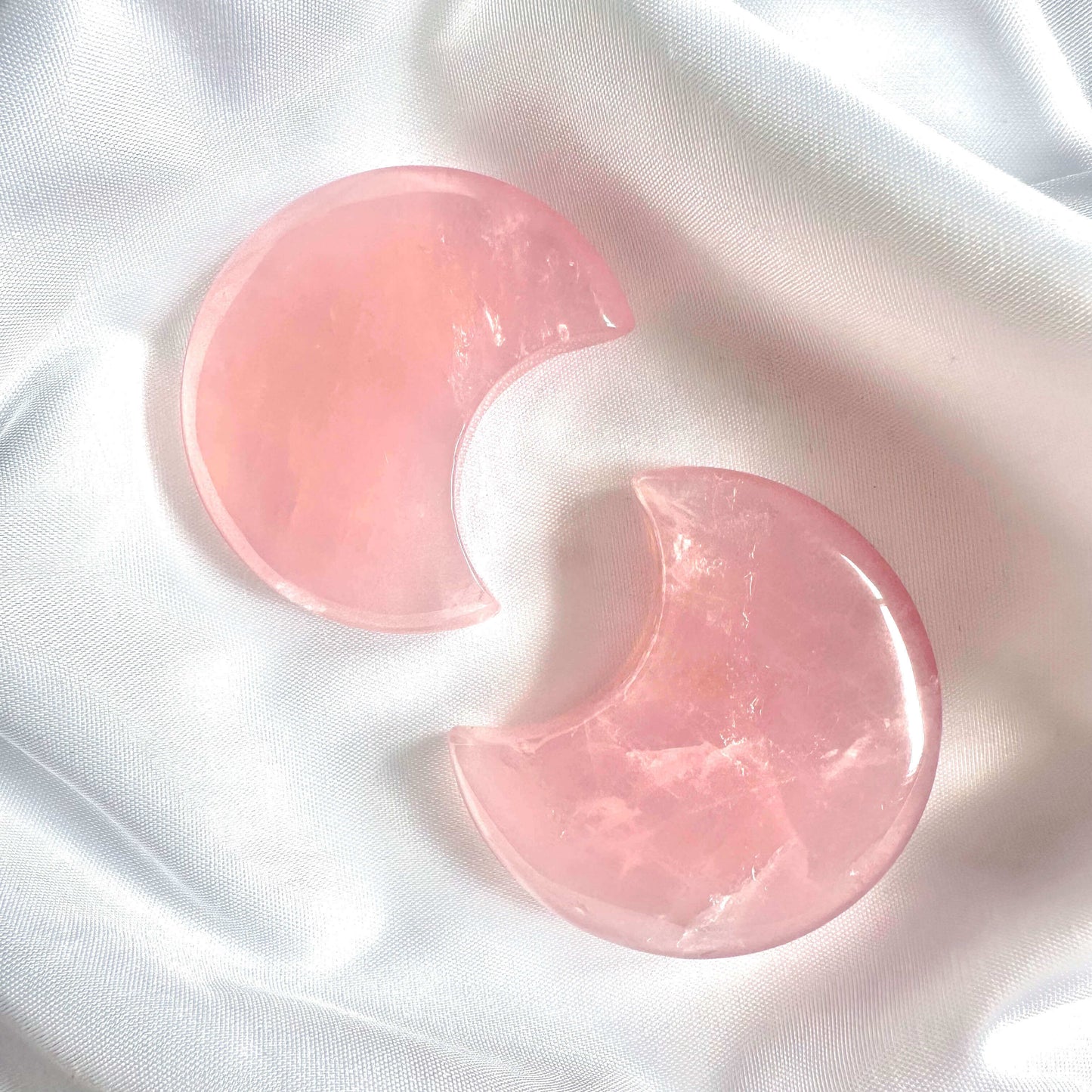 Rose Quartz - Moon - Crystal for Love & Emotional Healing - Crystal Qi