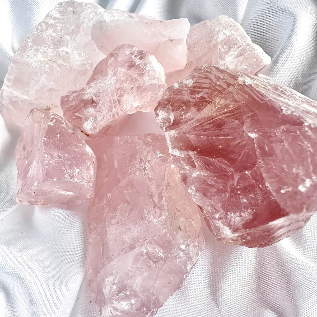 Rose Quartz - Raw Crystal for Love & Emotional Healing - Crystal Qi