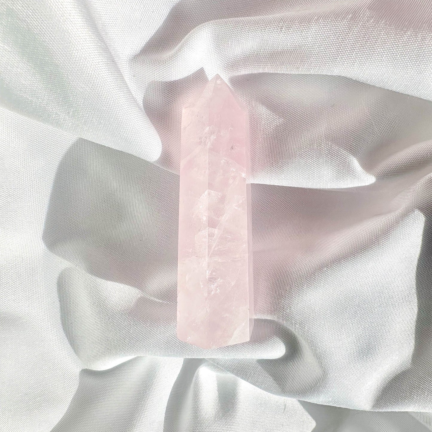 Rose Quartz- Tower - Crystal for Love & Emotional Healing - Crystal Qi
