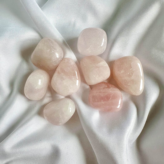 Rose Quartz is the stone of unconditional love. It promotes self-love, attracts love from others, and brings a sense of peace and calm.