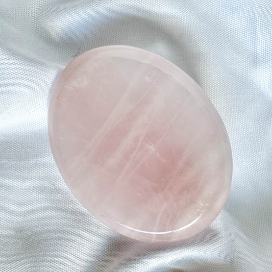 Rose Quartz is the stone of unconditional love. It promotes self-love, attracts love from others, and brings a sense of peace and calm.