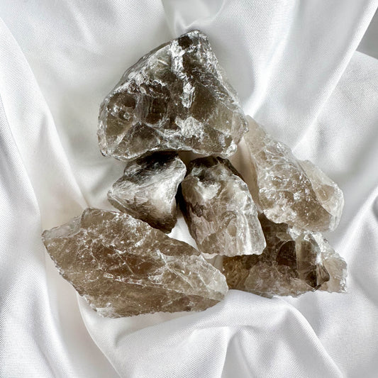 Smoky Quartz is known for its grounding and protective properties. It helps dispel negative energy and promotes emotional calmness.