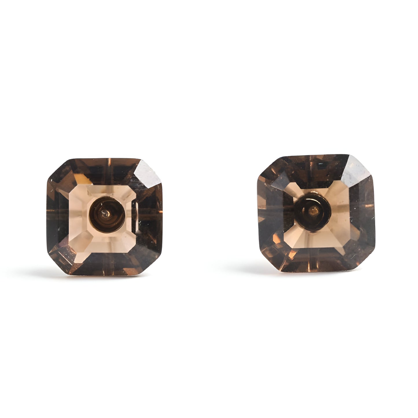 Ground Yourself with Our Smoky Quartz Stud Earrings at Crystal Qi
