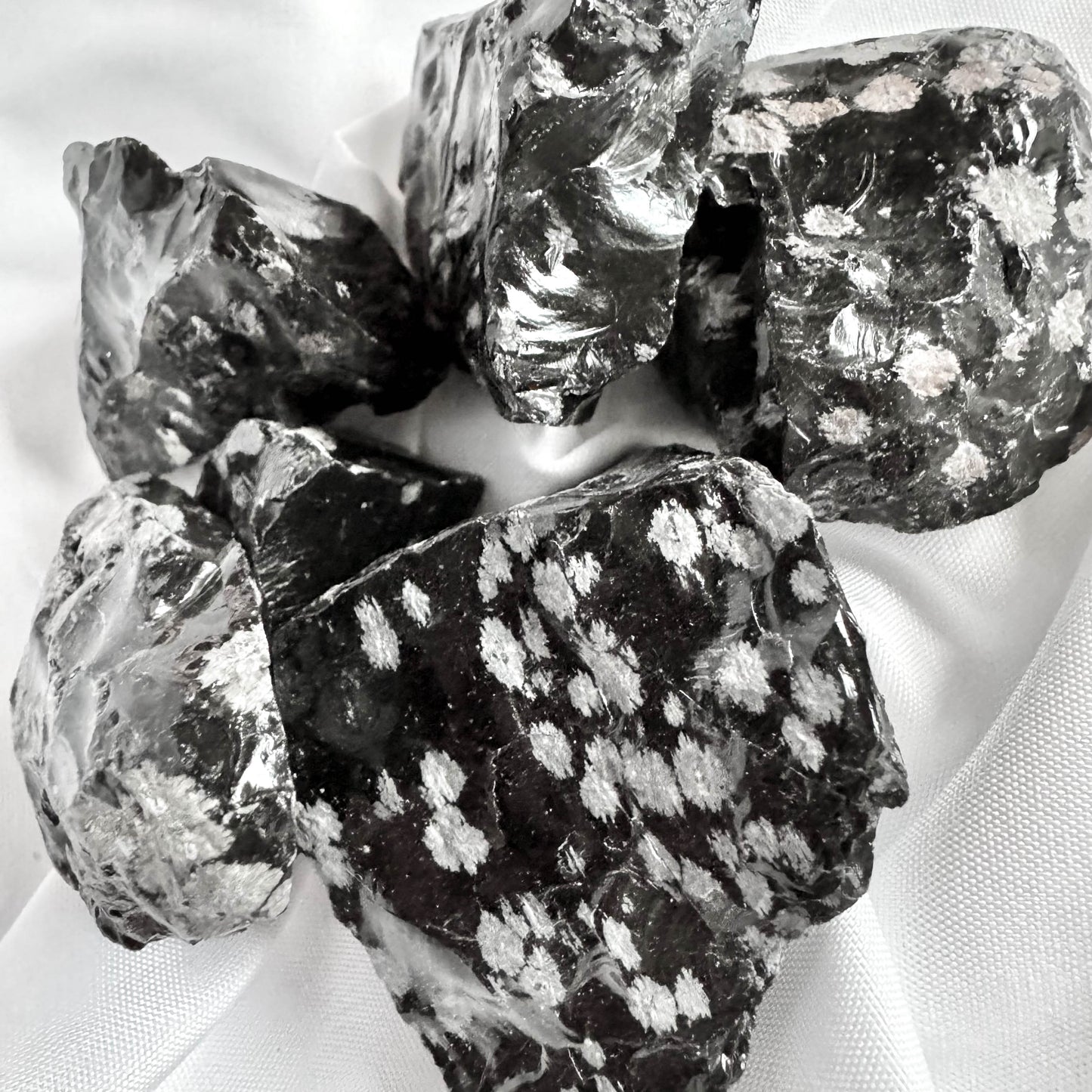 Snowflake Obsidian - Raw Crystal for Communication & Empowerment - Crystal Qi