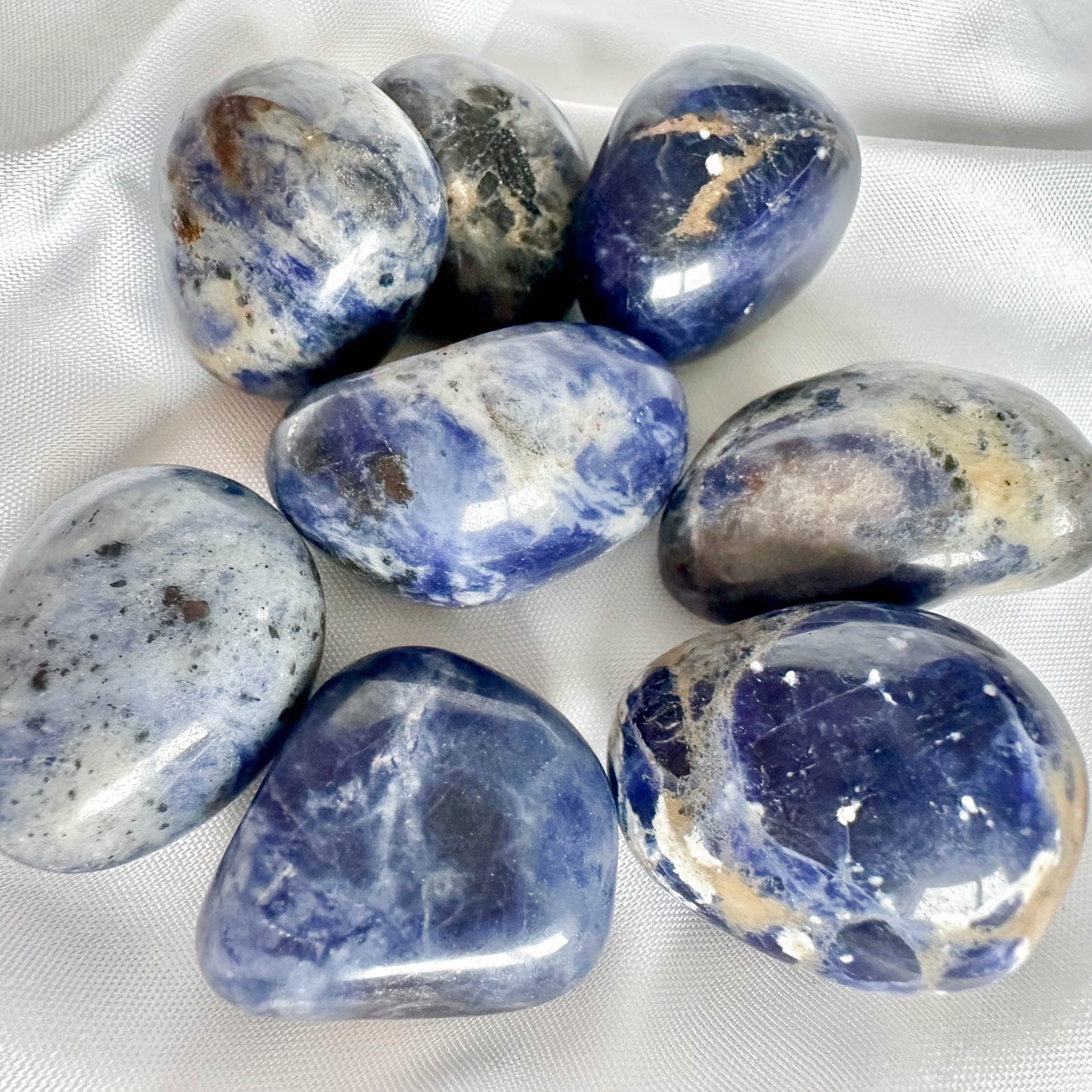 Sodalite - Tumble Stone for Anxiety and Calm - Crystal Qi