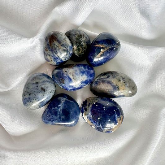 Sodalite - Tumble Stone for Anxiety and Calm - Crystal Qi