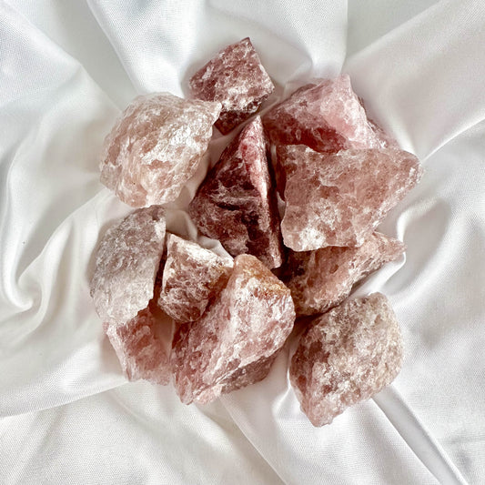 Strawberry Quartz amplifies intentions of love, gratitude, and generosity. It also brings a sense of calm and balance.