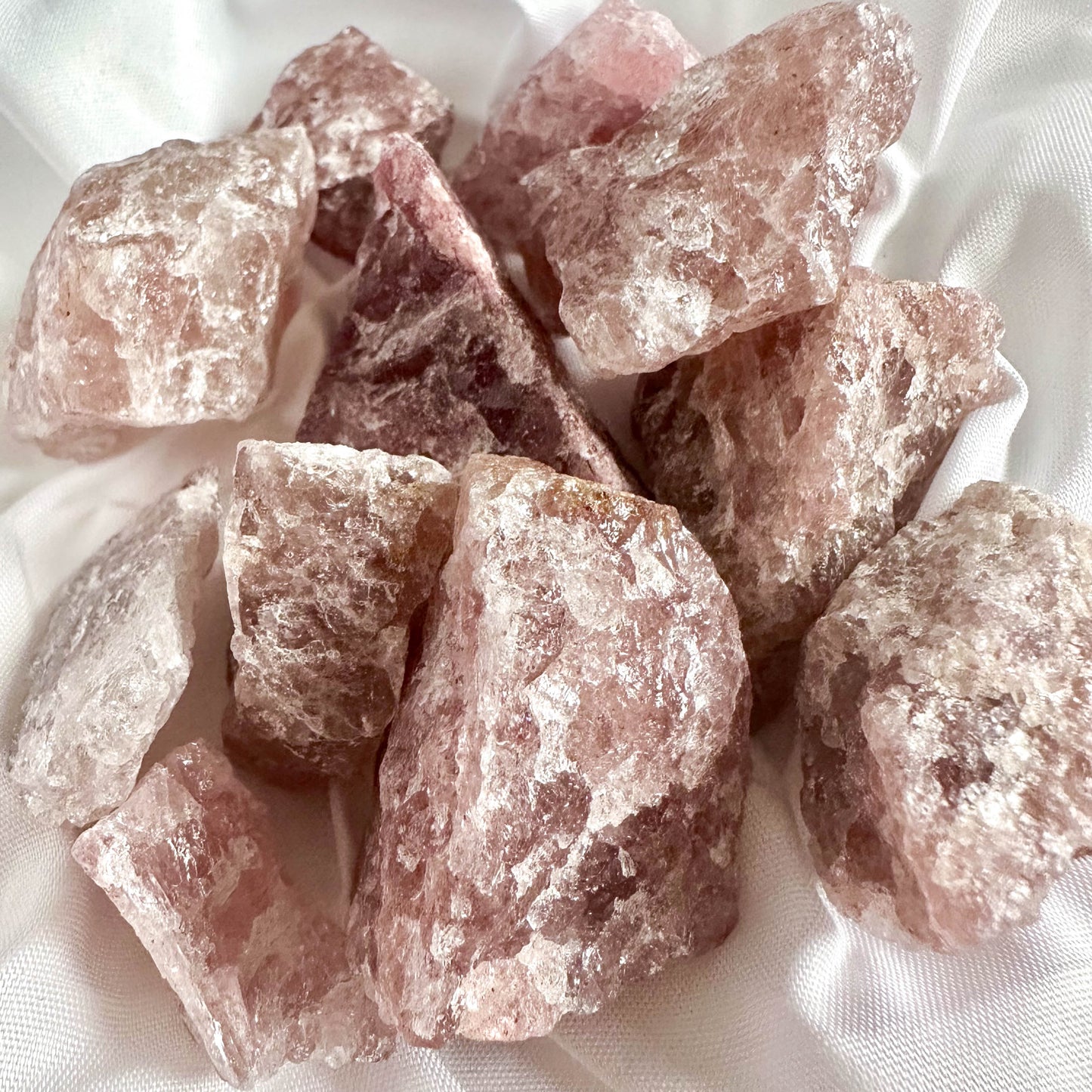 Strawberry Quartz - Raw Crystal for Love & Emotional Healing - Crystal Qi
