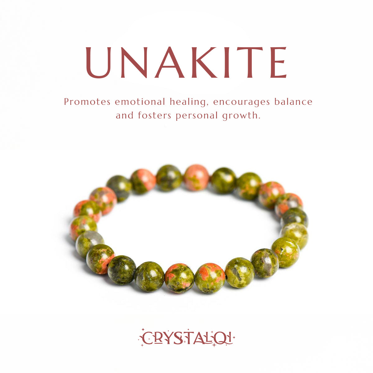 Unakite Bracelet - Healing Crystal Bracelets UK - Crystal Qi