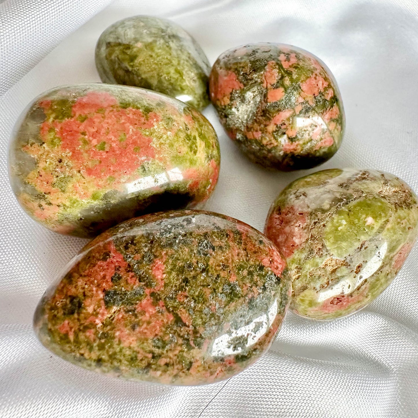 Unakite - Tumble Stone for Healing and Amplification - Crystal Qi