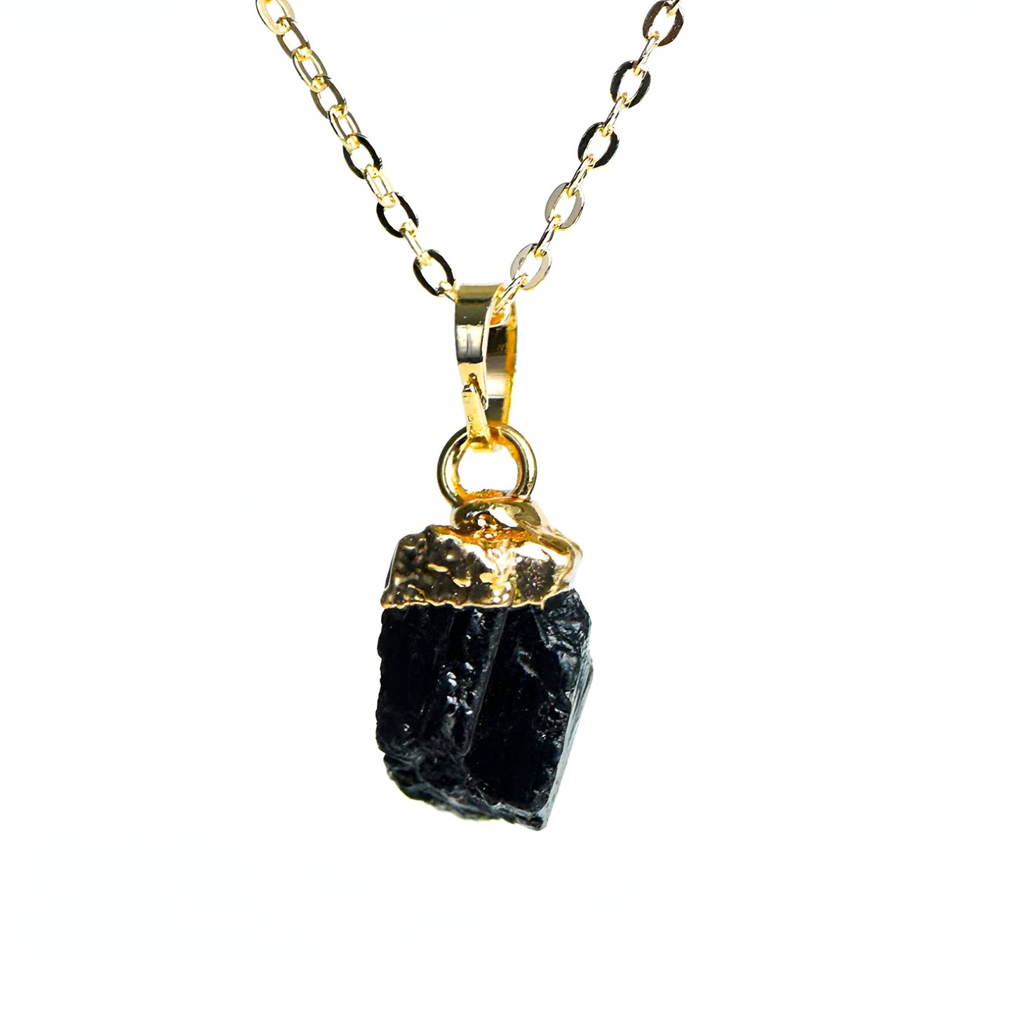 Embrace Protection and Strength with Our Raw Obsidian Necklace - Crystal Qi