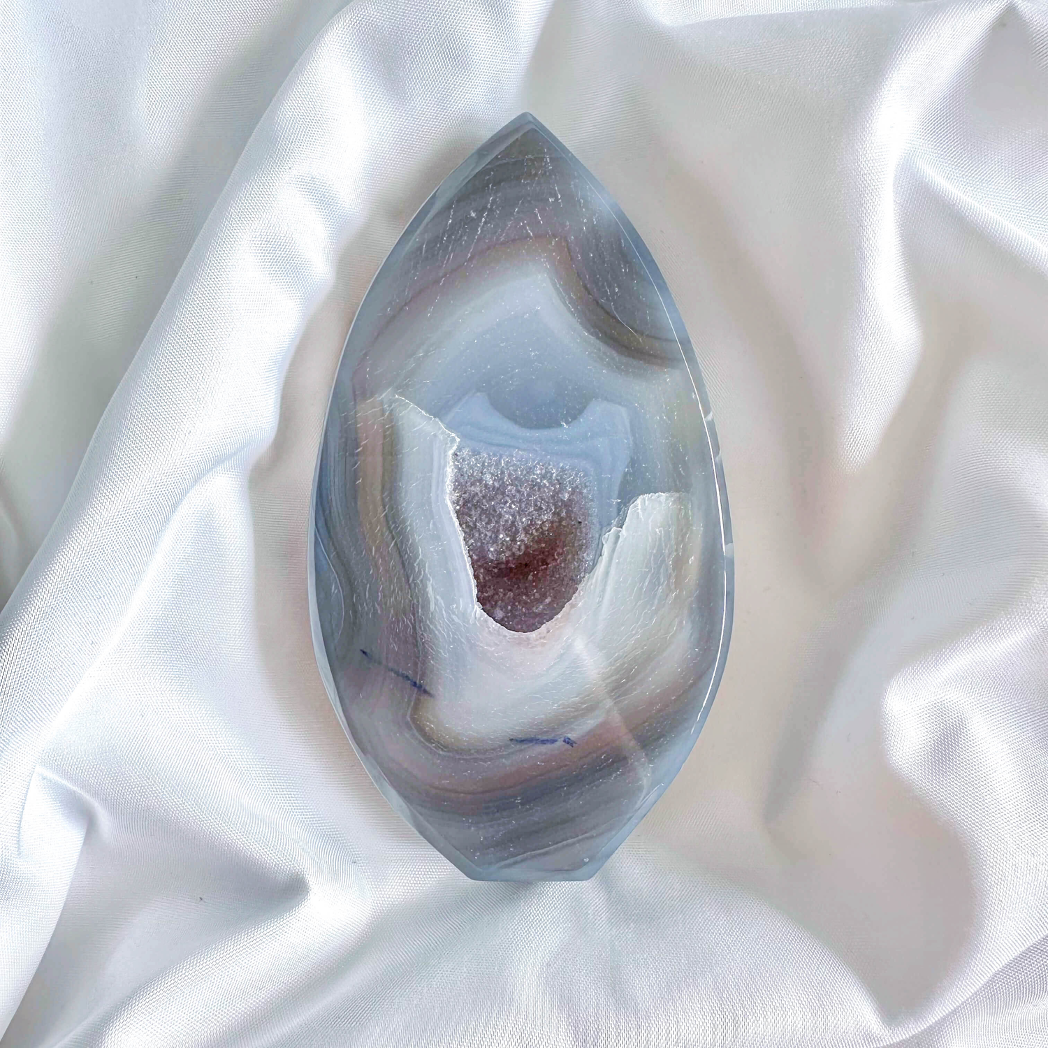 Grey Banded Agate - Balance, Strength, and Protection | Crystal Qi