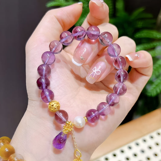 Find Serenity with Our Peaceful Amethyst Bracelet - Crystal Qi