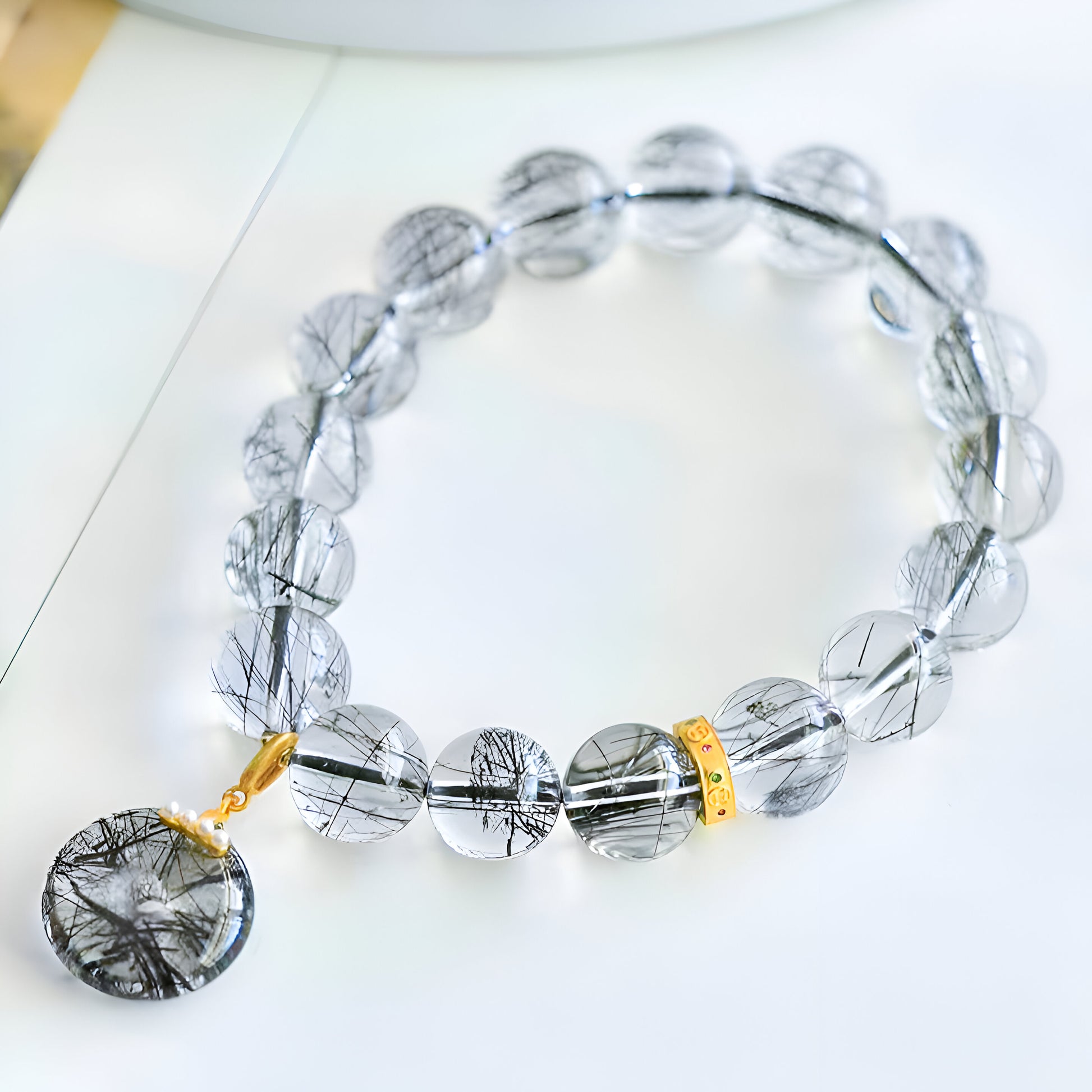 Embrace Protection and Grounding with Our Black Rutilated Quartz