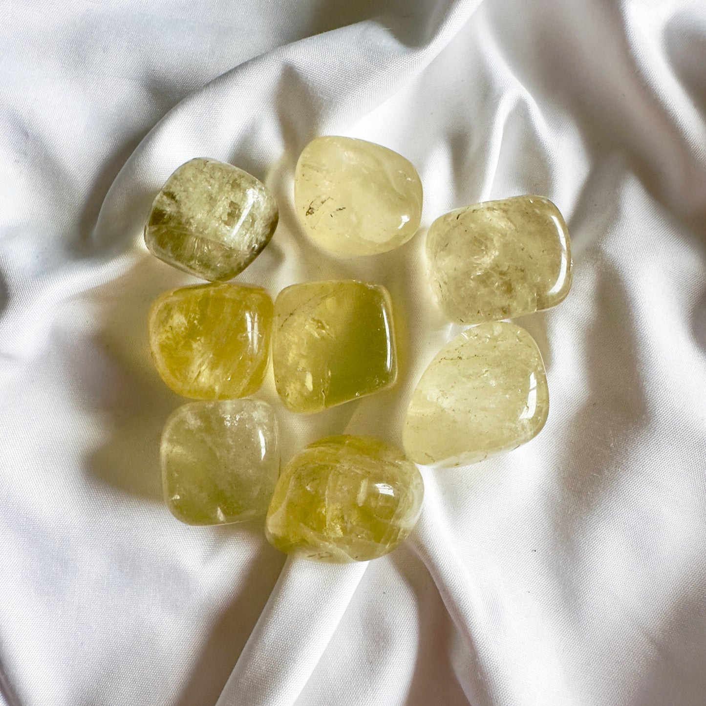 Citrine Tumbled Stone - crystals for wealth - Crystal Qi