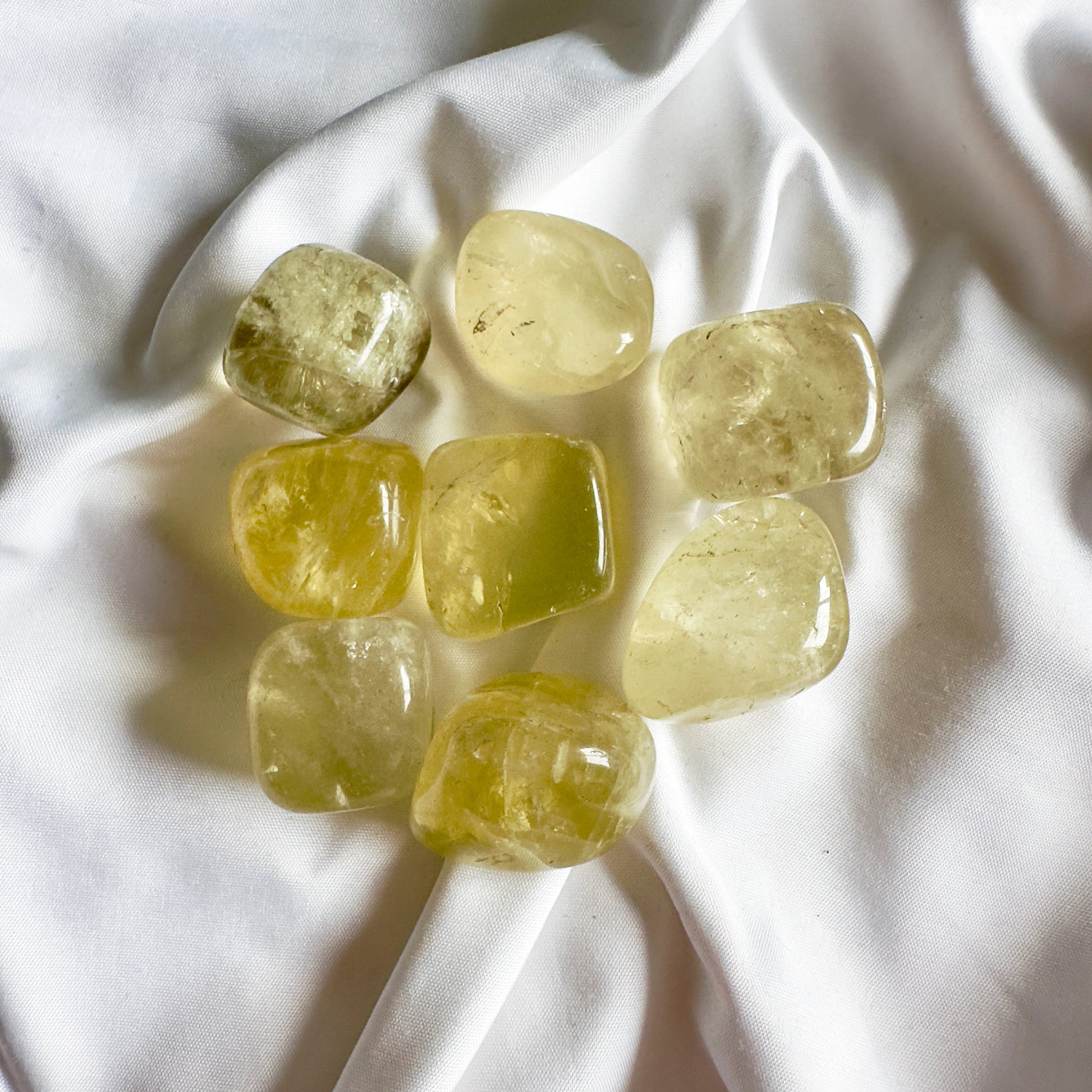 Citrine Tumbled Stone - crystals for wealth - Crystal Qi
