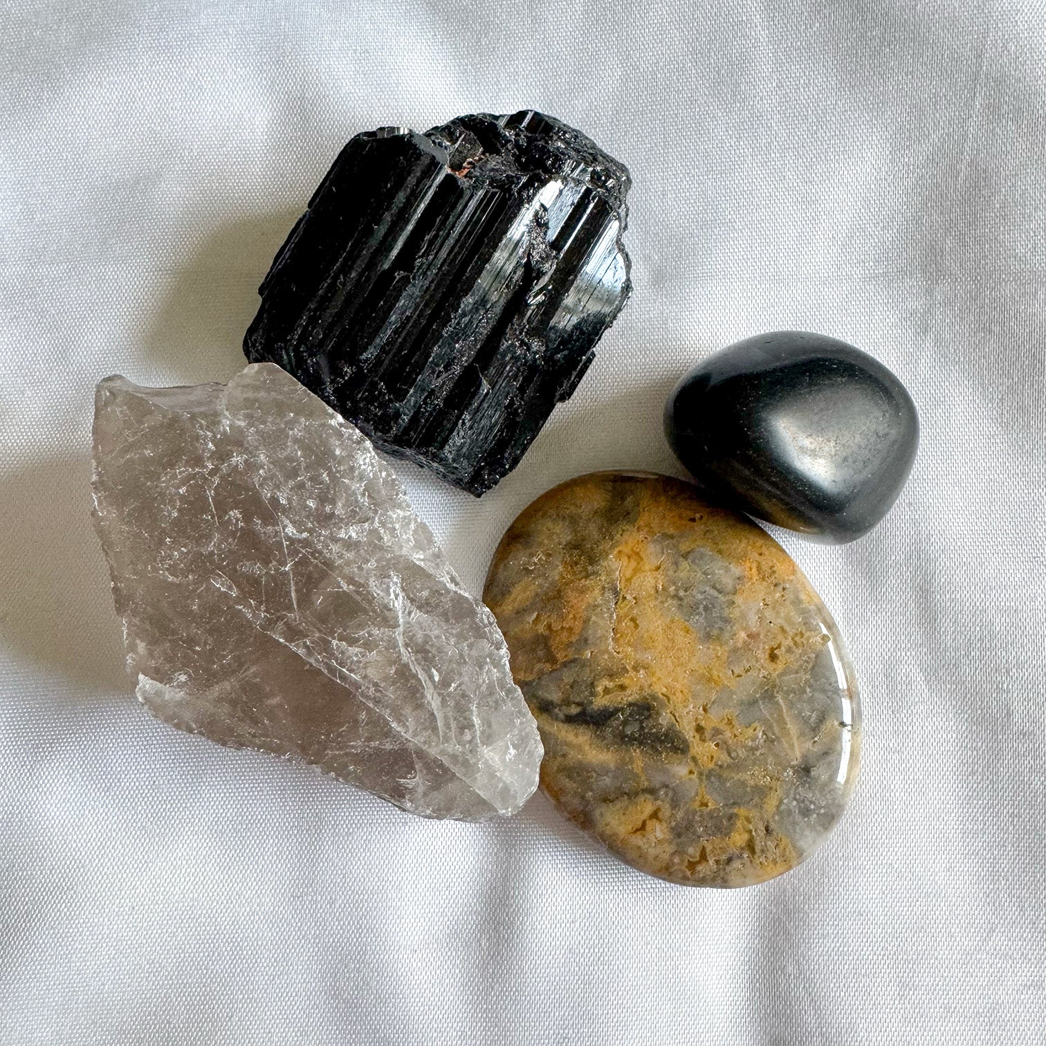 crystals for protection. and grounding