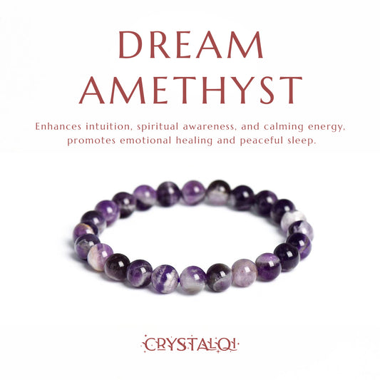 Dream Amethyst Bracelet - Womens Healing Crystal Bracelets UK - Crystal Qi