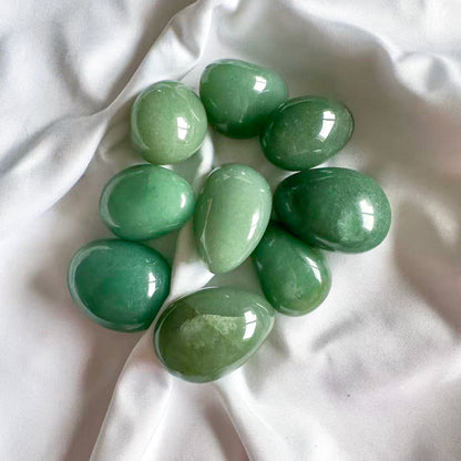 Green Aventurine Tumble Stone is a powerful crystal for luck, opportunity, and personal growth.