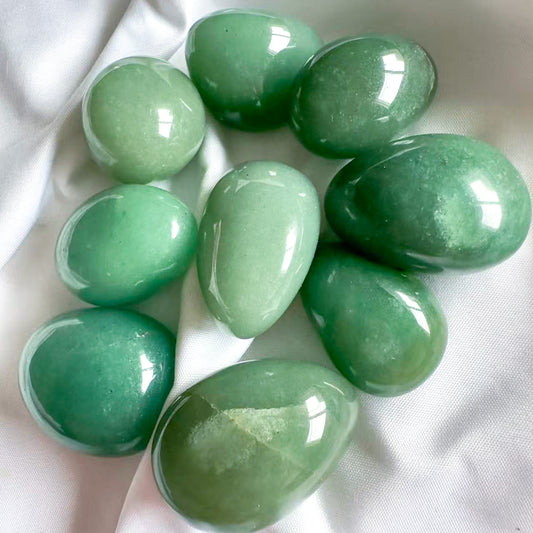 Green Aventurine Tumbled Stone - Crystals for Good Luck - Crystal QI