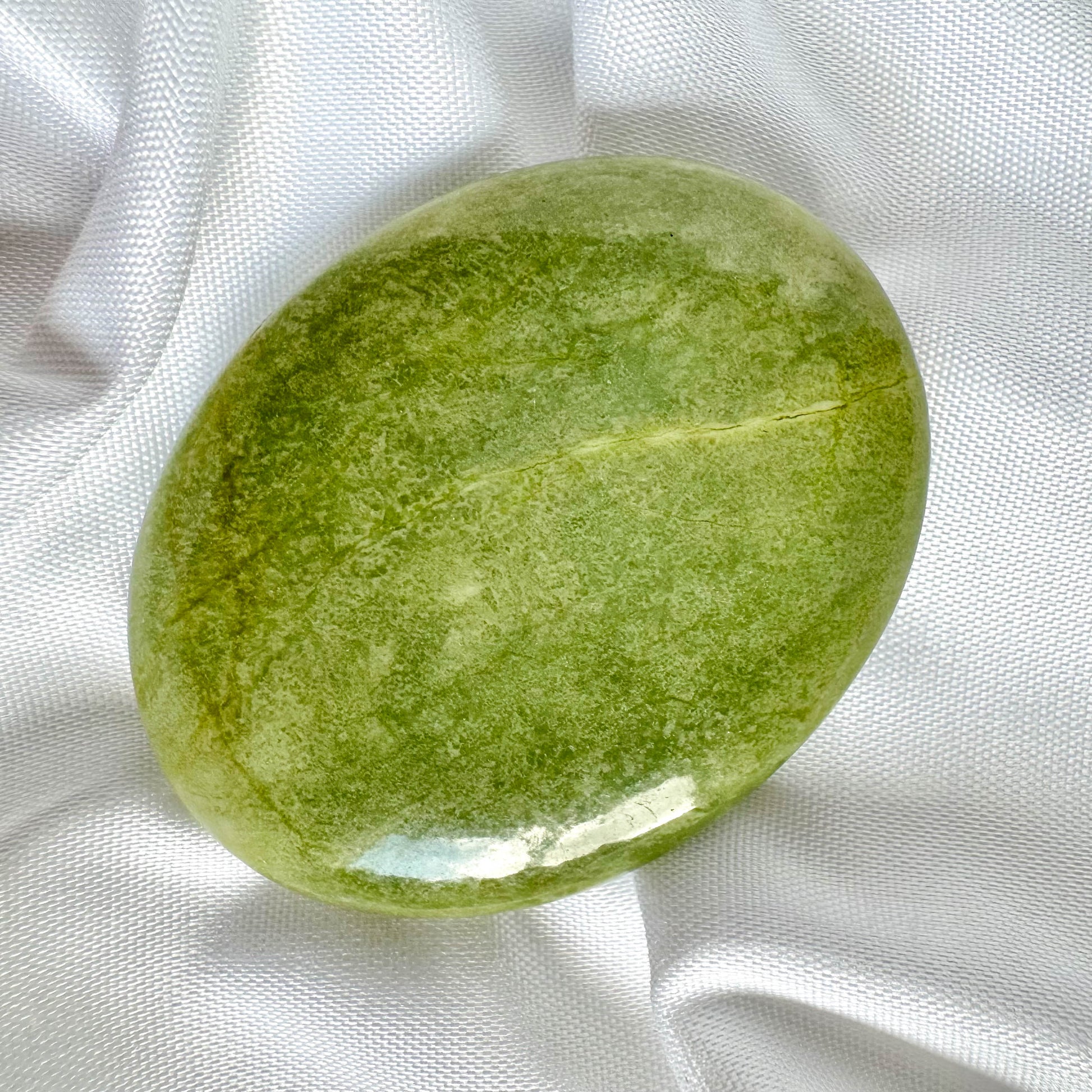 Green Jade - Worry Stone - Crystal For Protection - Crystal Qi