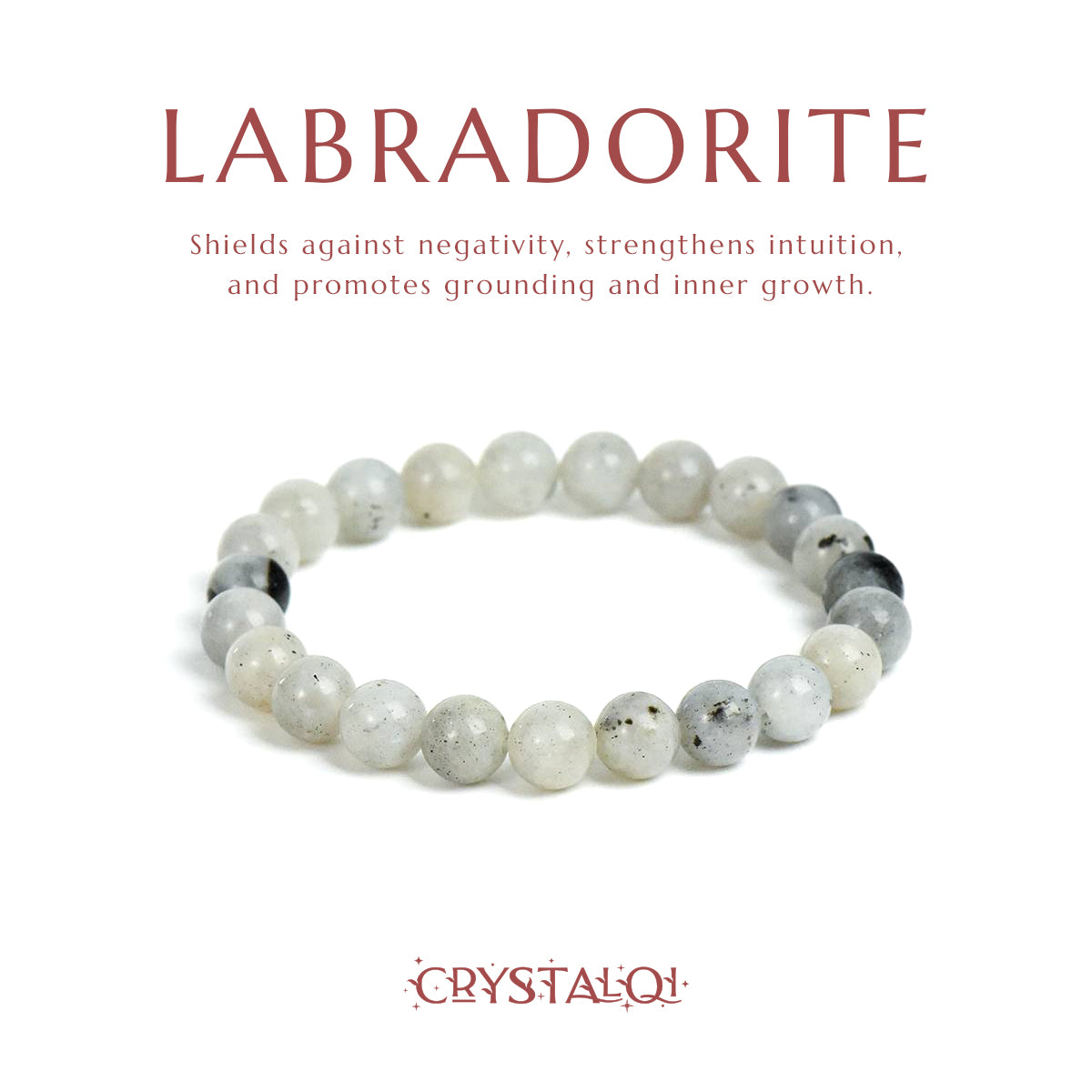 Labradorite Bracelet- Crystal Bracelet For Protection- Crystal Qi