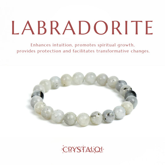 Labradorite Bracelet- Crystal Bracelet For Protection- Crystal Qi