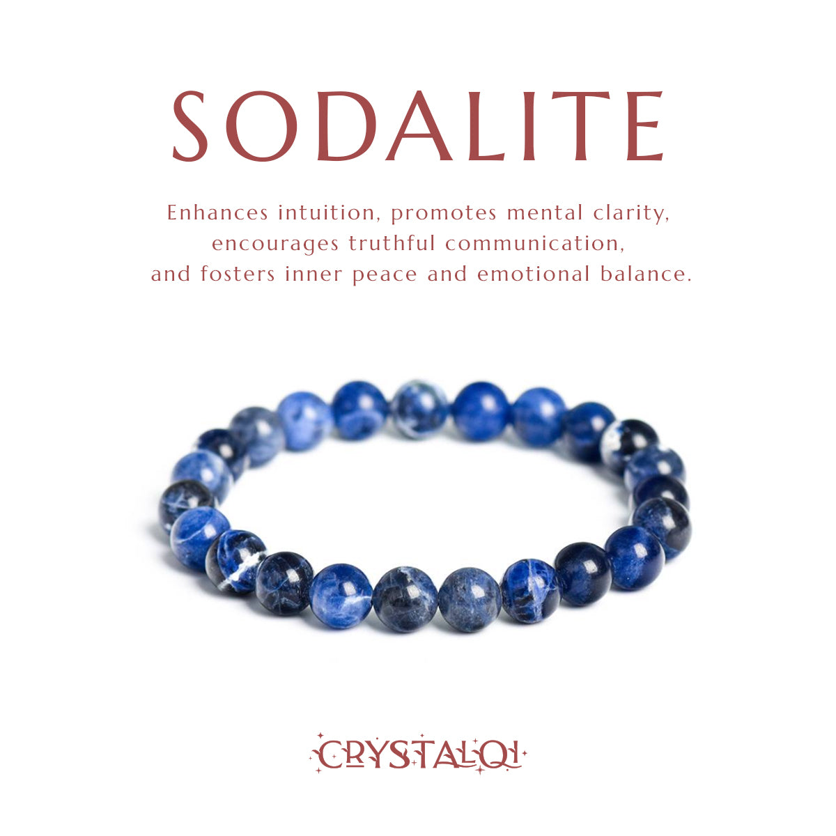 sodalite bracelet - best crystal gift for her