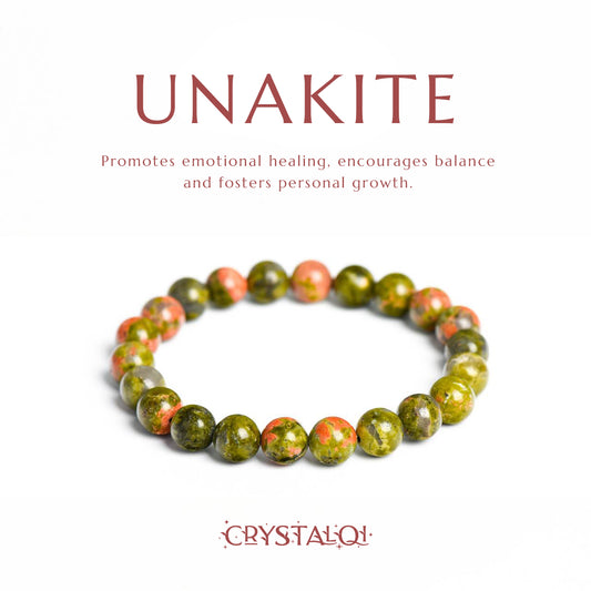 Unakite Bracelet - Healing Crystal Bracelets UK  - Crystal Qi